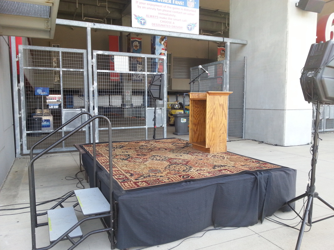 Small Stage & Speakers